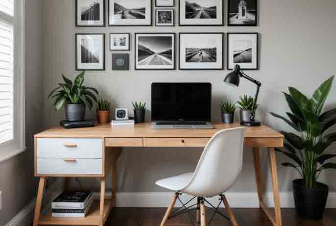 2.-Sleek-Simple-Wooden-Setup-Office
